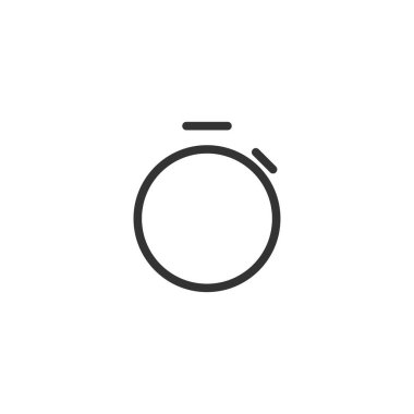 Kronometre simgesi. İnternet sitesi tasarımı için son tarih sembolü, modern, basit, vektör, simge, mobil uygulama, ui. Vektör İllüstrasyonu