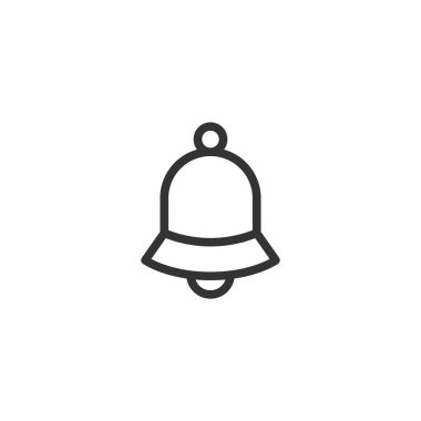 Çan simgesi. Uyarı sembolü modern, basit, vektör, web sitesi tasarımı için simge, mobil uygulama, ui. Vektör İllüstrasyonu