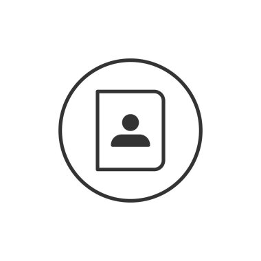 Kişi simgesi. Adres sembolü modern, basit, vektör, web sitesi tasarımı için simge, mobil uygulama, ui. Vektör İllüstrasyonu