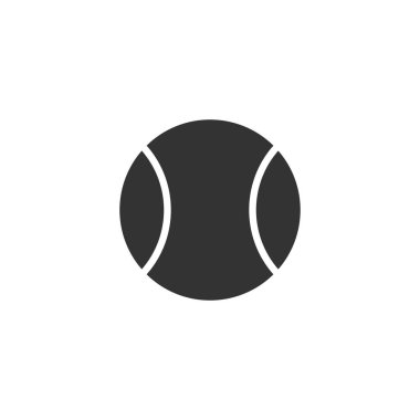 Tenis topu ikonu. Vektör İllüstrasyonu