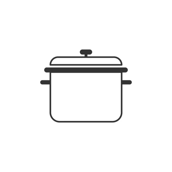 Icône Pot Symbole Cuisson Moderne Simple Vectoriel Icône Pour Conception — Image vectorielle