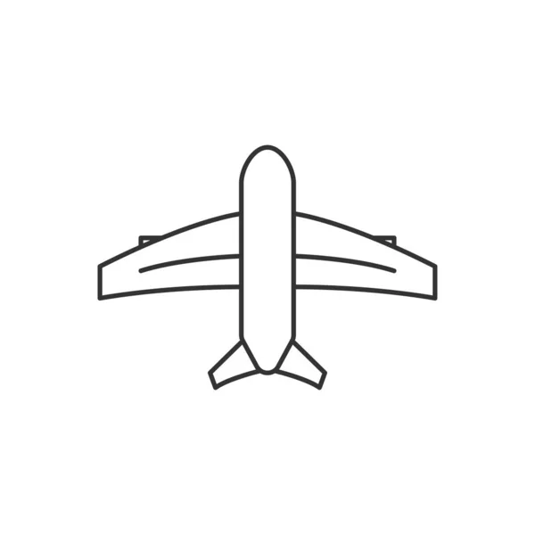 Plane Icon Vector Illustration — Stock Vector