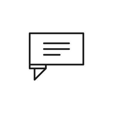 Konuşma balonu ikonu. Sohbet sembolü modern, basit, vektör, web sitesi tasarımı için simge, mobil uygulama, ui. Vektör İllüstrasyonu