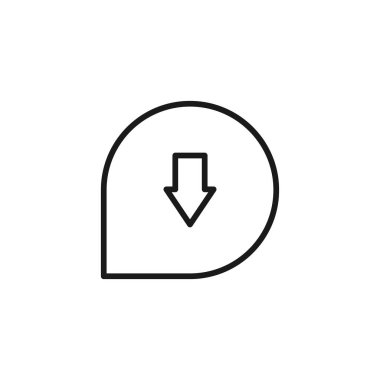 Konuşma balonu ikonu. Sohbet sembolü modern, basit, vektör, web sitesi tasarımı için simge, mobil uygulama, ui. Vektör İllüstrasyonu