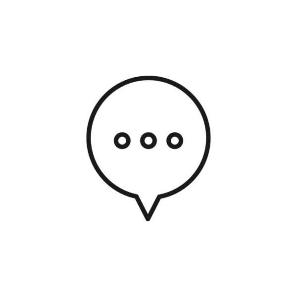 Icône Bulle Vocale Symbole Chat Moderne Simple Vectoriel Icône Pour — Image vectorielle