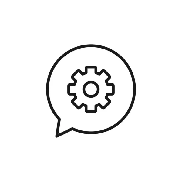 Spraakbellenpictogram Chat Symbool Modern Eenvoudig Vector Icoon Voor Website Design — Stockvector