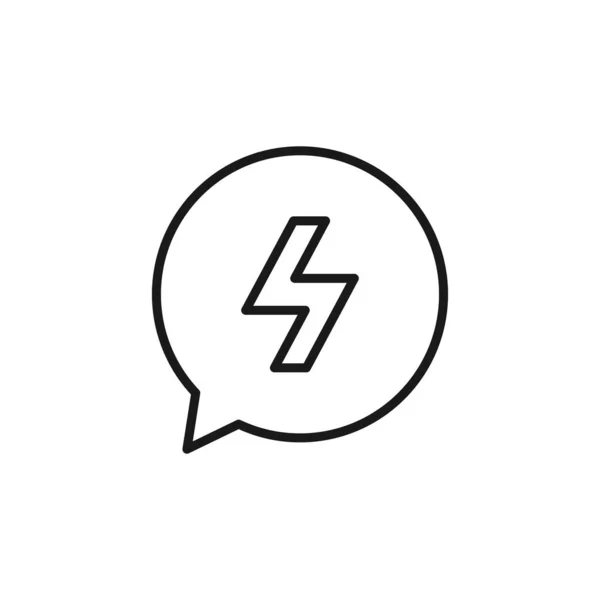 Sprachblasen Ikone Chat Symbol Modern Einfach Vektor Symbol Für Website — Stockvektor
