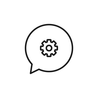 Konuşma balonu ikonu. Sohbet sembolü modern, basit, vektör, web sitesi tasarımı için simge, mobil uygulama, ui. Vektör İllüstrasyonu