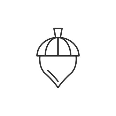 Fındık ikonu. Nut sembolü, modern, basit, vektör, web sitesi tasarımı, mobil uygulama, ui. Vektör İllüstrasyonu