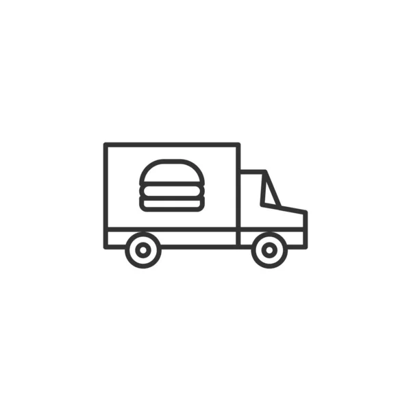 Food Delivery Icon Transportation Symbol Modern Simple Vector Icon Website — Stock Vector