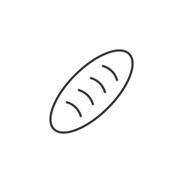 Icône Pain Symbole Boulangerie Moderne Simple Vectoriel Icône Pour Conception — Image vectorielle