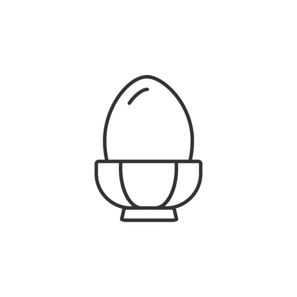 Піктограма Яйцеклітини Символ Вареного Яйця Сучасний Простий Векторний Іконка Дизайну — стоковий вектор