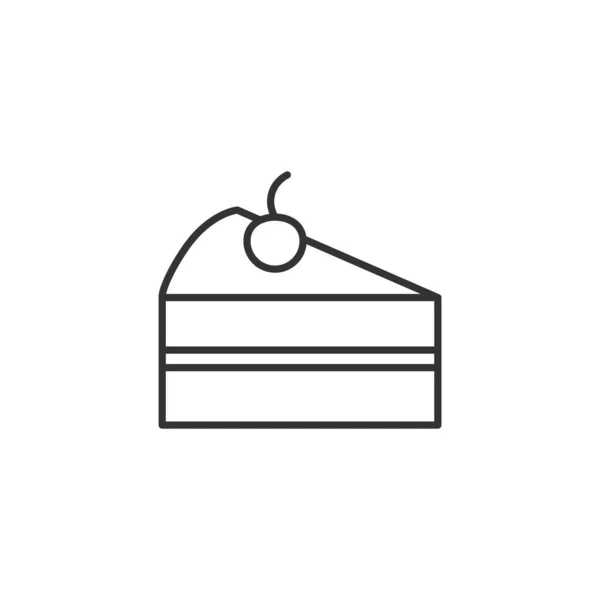 Icône Gâteau Fromage Symbole Dessert Moderne Simple Vectoriel Icône Pour — Image vectorielle