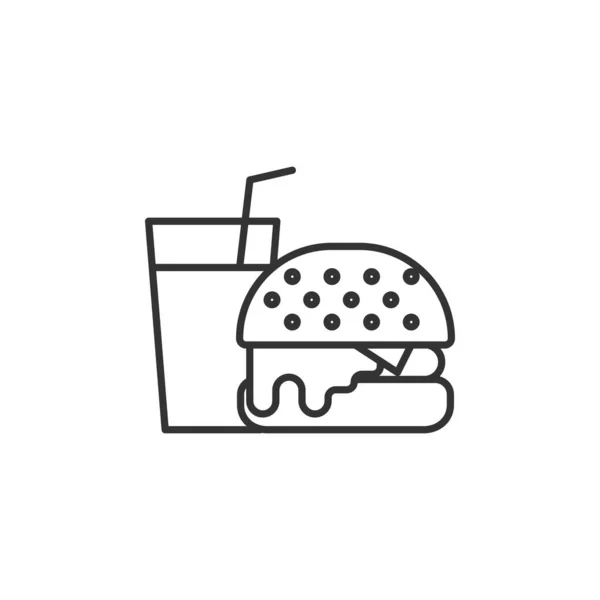 Fastfood Ikone Vektorillustration — Stockvektor