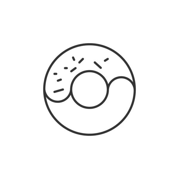 Піктограма Пончика Символ Десерту Сучасний Простий Векторний Іконка Дизайну Веб — стоковий вектор