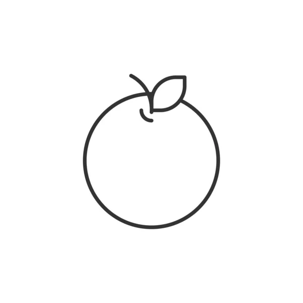 Apelsinikon Frukt Symbol Modern Enkel Vektor Ikon För Webbdesign Mobilapp — Stock vektor