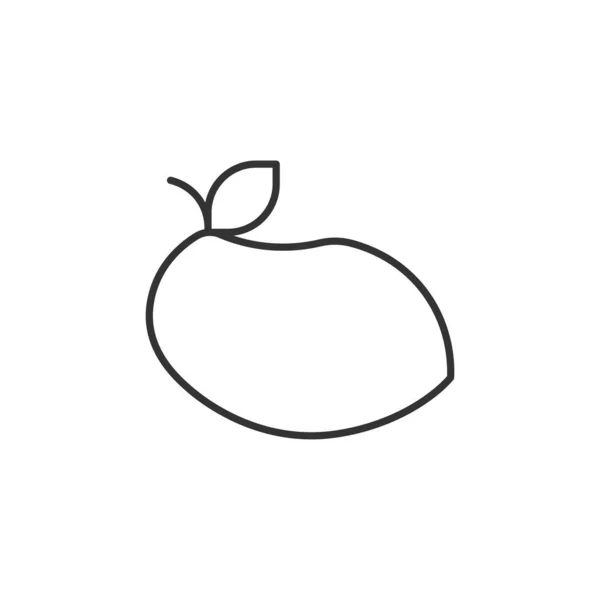 Mango Ikonen Frukt Symbol Modern Enkel Vektor Ikon För Webbdesign — Stock vektor