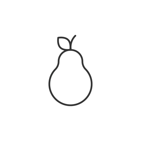 Icono Pera Fruta Símbolo Moderno Simple Vector Icono Para Diseño — Vector de stock