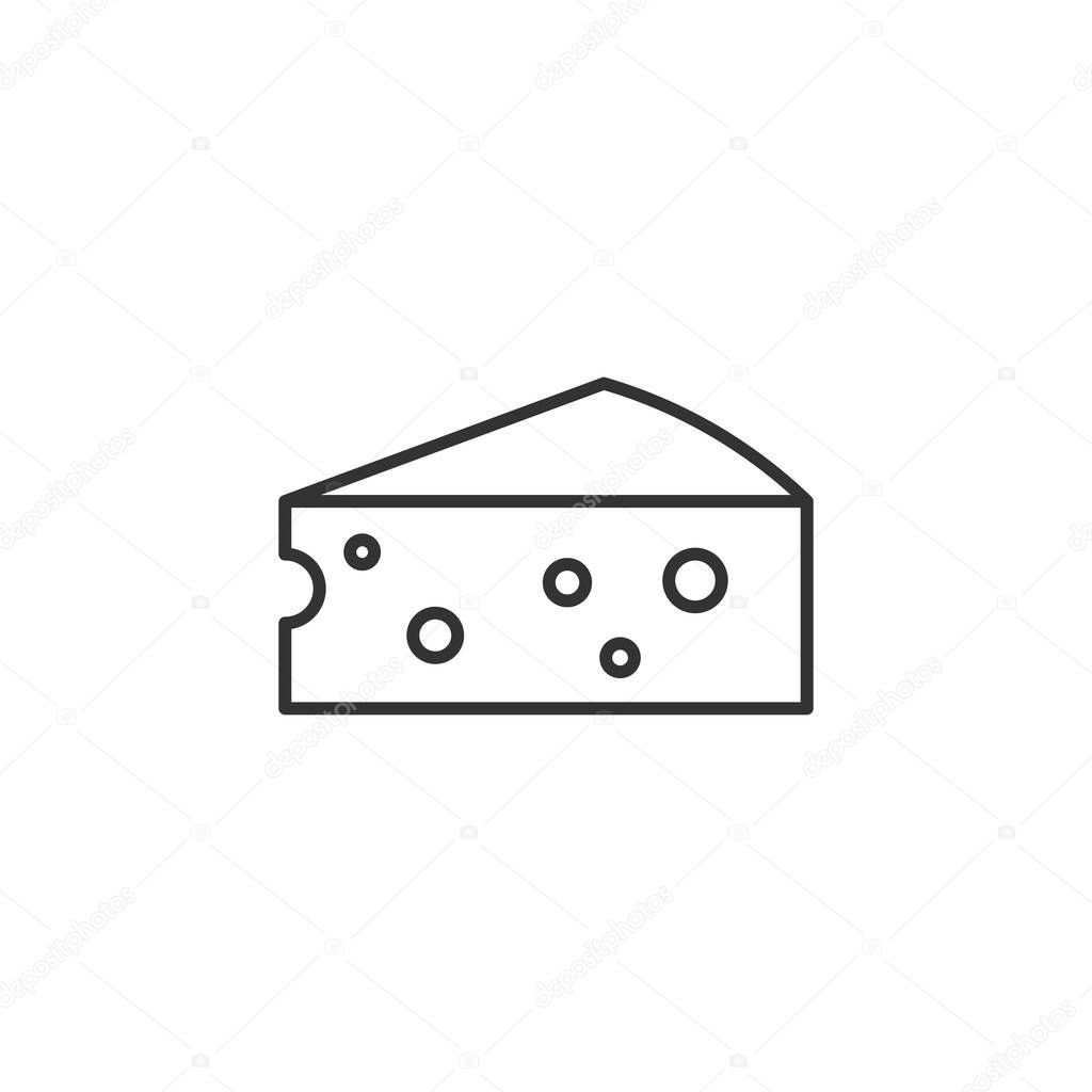 Slice of cheese icon. Cheese symbol modern, simple, vector, icon for website design, mobile app, ui. Vector Illustration