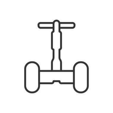Segway ikonu. Vektör İllüstrasyonu