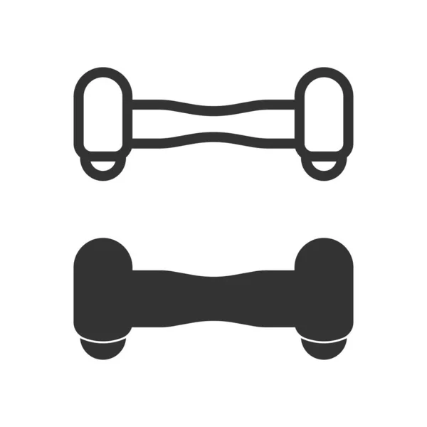 Hoverboard Symbol Selbstausgleichendes Transportsymbol Modern Einfach Vektor Symbol Für Website — Stockvektor