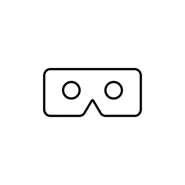 虚拟现实眼镜图标 Vr技术 矢量说明 — 图库矢量图片