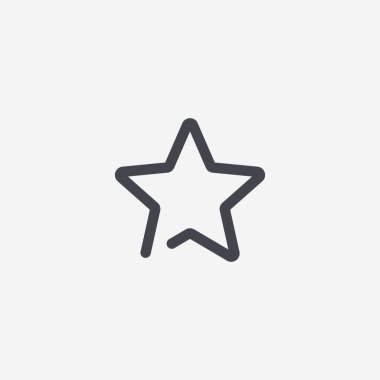 Web sitesi veya mobil uygulama için yıldız modern düz vektör çizimi