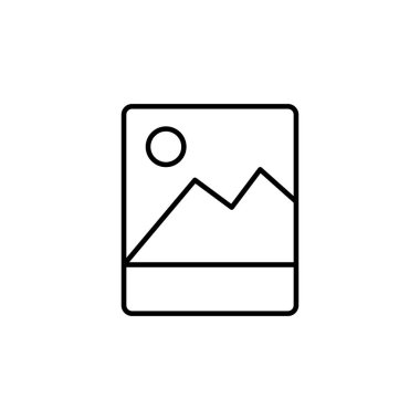 Resim simgesi. Galeri sembolü modern, basit, vektör, web sitesi tasarımı için simge, mobil uygulama, ui. Vektör İllüstrasyonu