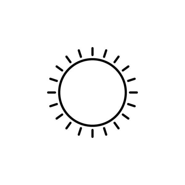 Icono Del Sol Símbolo Fotografía Moderno Simple Vector Icono Para — Archivo Imágenes Vectoriales