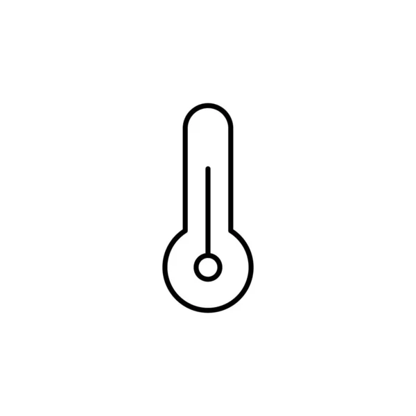 Thermometer Icoon Vectorillustratie — Stockvector