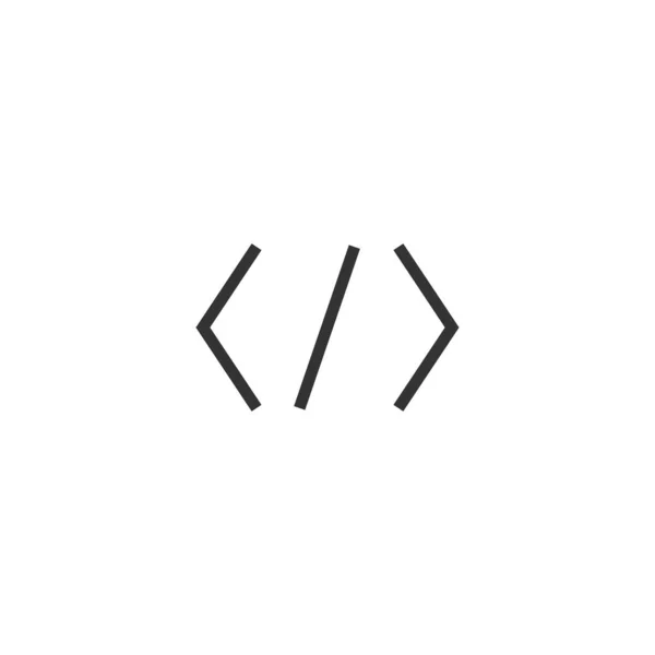 Html Brackets Icon Coding Symbol Modern Simple Vector Icon Website — Stock Vector