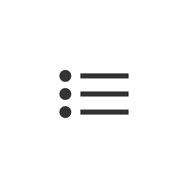 Значок Списка Пуль Символ Опции Современный Простой Векторный Значок Дизайна — стоковый вектор