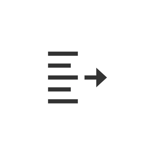 Bal Szélső Csökkentési Ikon Igazítás Szimbólum Modern Egyszerű Vektor Ikon Weboldal Design Mobil Alkalmazás Vektorillusztráció