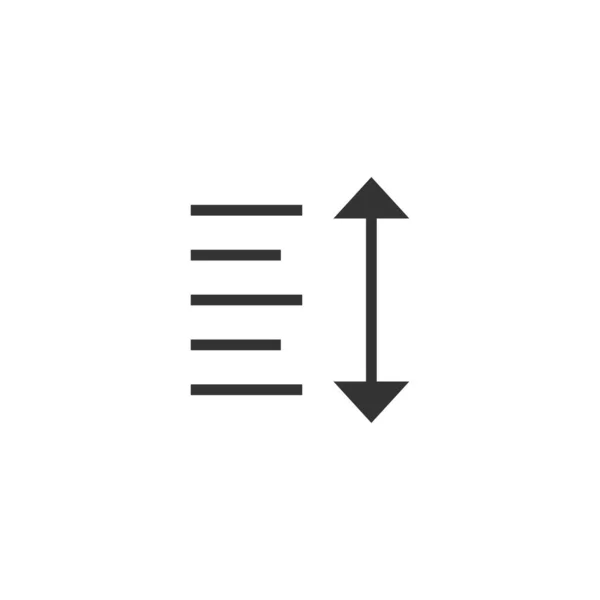 Höhensymbol Anzeigeoption Symbol Modern Einfach Vektor Symbol Für Website Design — Stockvektor