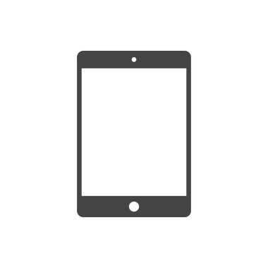 Tablet simgesi. Gadget sembolü modern, basit, vektör, web sitesi tasarımı için simge, mobil uygulama, ui. Vektör İllüstrasyonu