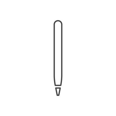 Dijital kalem ikonu. Kalem sembolü modern, basit, vektör, web sitesi tasarımı için simge, mobil uygulama, ui. Vektör İllüstrasyonu