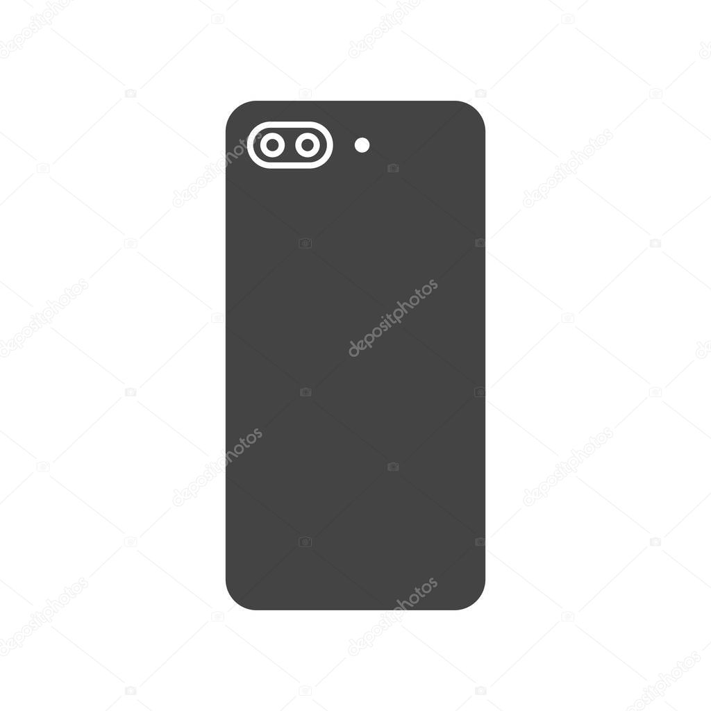 Back view smartphone icon. Smartphone symbol modern, simple, vector, icon for website design, mobile app, ui. Vector Illustration