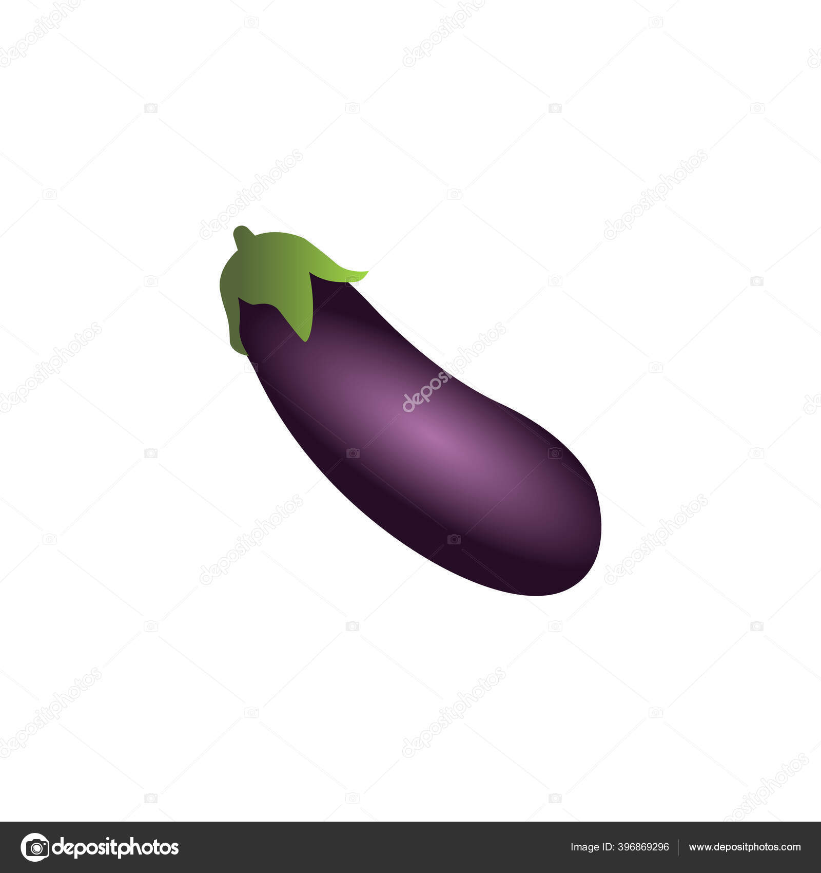 Eggplant and peach emoji Stock Vector