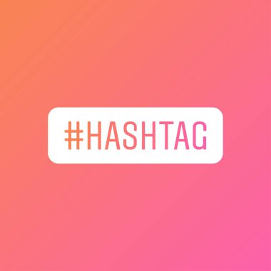 Etiket sosyal medya etiketi. Vektör İllüstrasyonu