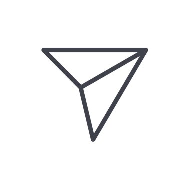 Doğrudan simge. Web sitesi tasarımı için modern, basit, vektör, simge gönder, mobil uygulama, ui. Vektör İllüstrasyonu