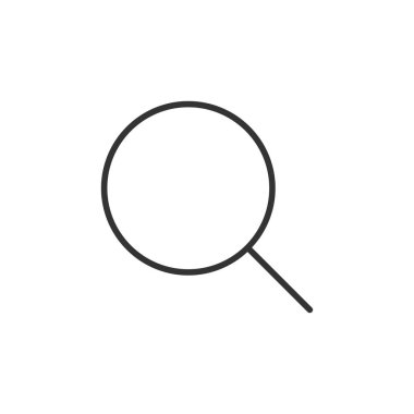 Büyüteç simgesi. Arama sembolü. Vektör İllüstrasyonu