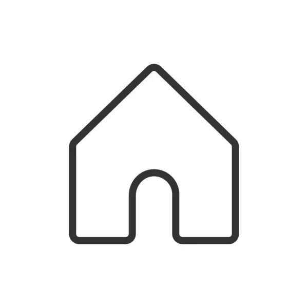 Icono Del Hogar Casa Símbolo Moderno Simple Vector Icono Para — Vector de stock