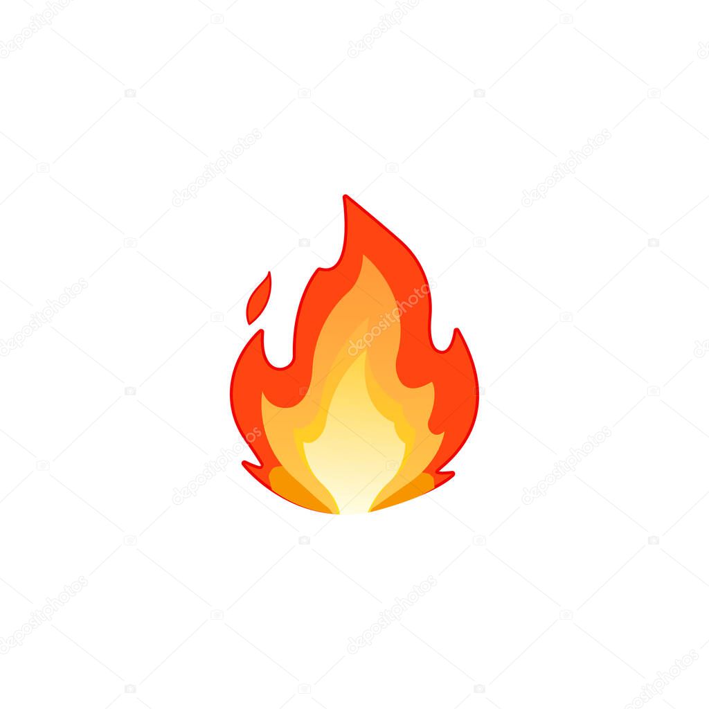 Lit emoji icon. Fire symbol modern, simple, vector, icon for website design, mobile app, ui. Vector Illustration