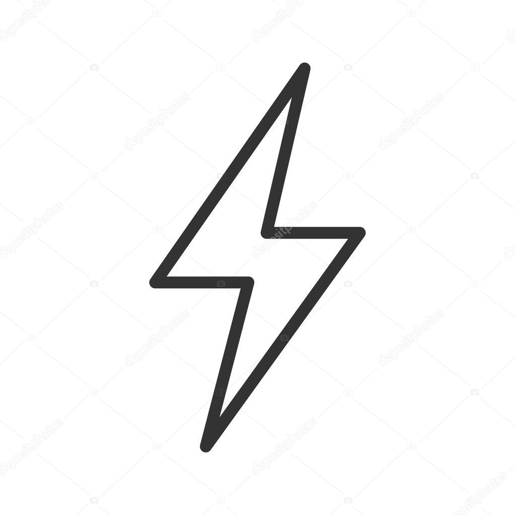 Flash icon. Lightning symbol modern, simple, vector, icon for website design, mobile app, ui. Vector Illustration