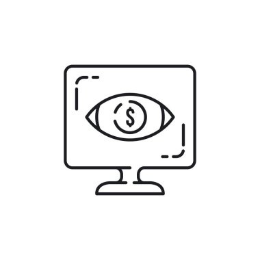 Modern Basit Taslak Vektör Simgesi İzleniyor