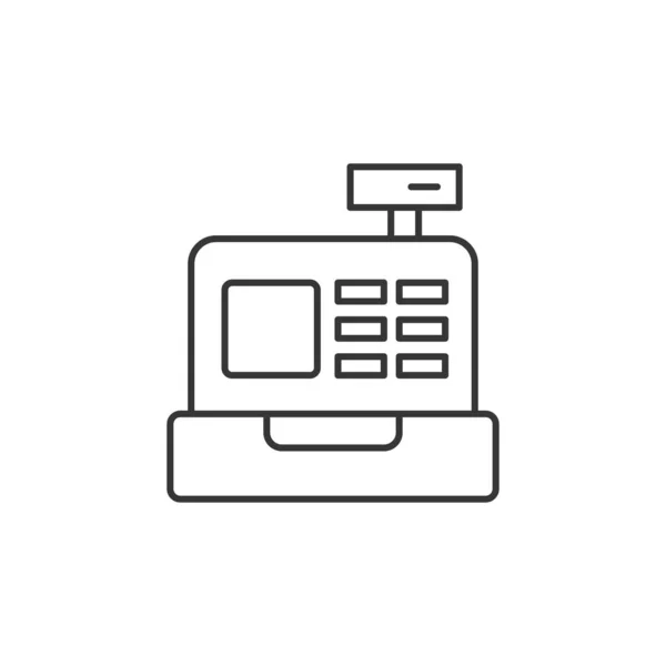 Kassensymbol Kasse Maschine Symbol Modern Einfach Vektor Symbol Für Website — Stockvektor
