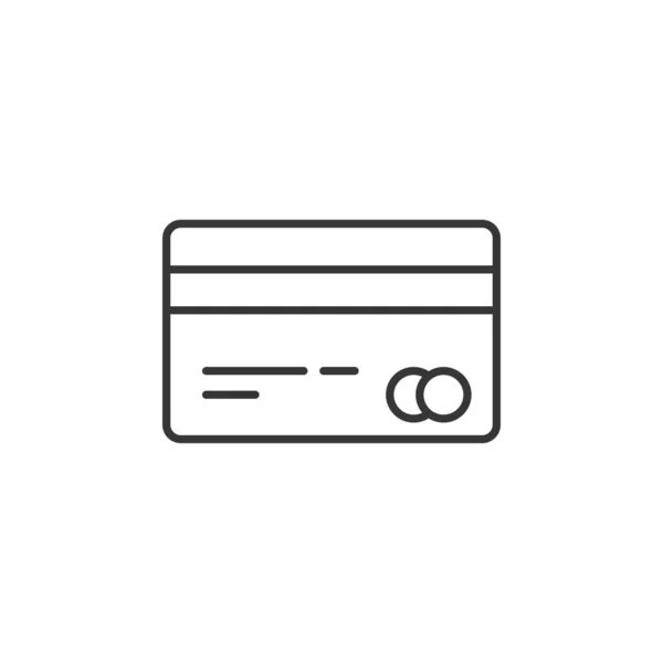Піктограма Кредитної Картки Символ Оплати Сучасний Простий Векторний Іконка Дизайну — стоковий вектор