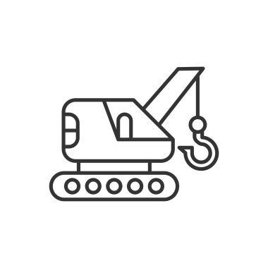 Crane Modern Basit Özet Vektör Simgesi