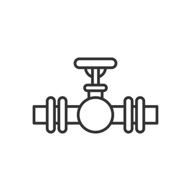 Boru Hattı Modern Basit Taslak Vektör Simgesi