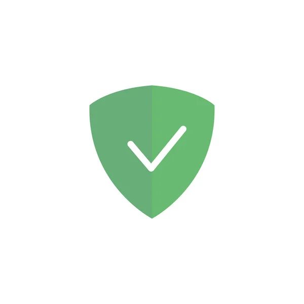 Πράσινη Ασπίδα Εικονίδιο Τσιμπούρι Blocker Σύμβολο Σύγχρονο Απλό Διάνυσμα Εικονίδιο — Διανυσματικό Αρχείο